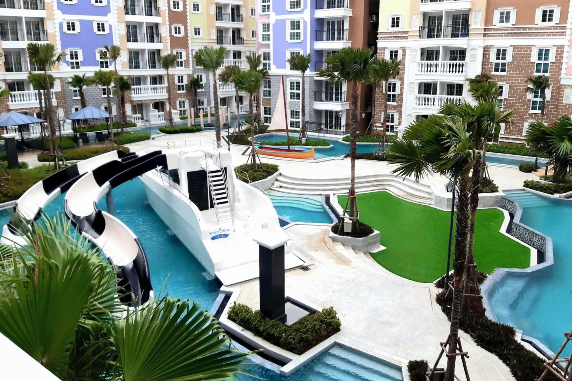 ナ・ジョムティエンSeven Seas Cote D'Azur Jomtien Pattaya Amazing Poolアパートメント エクステリア 写真