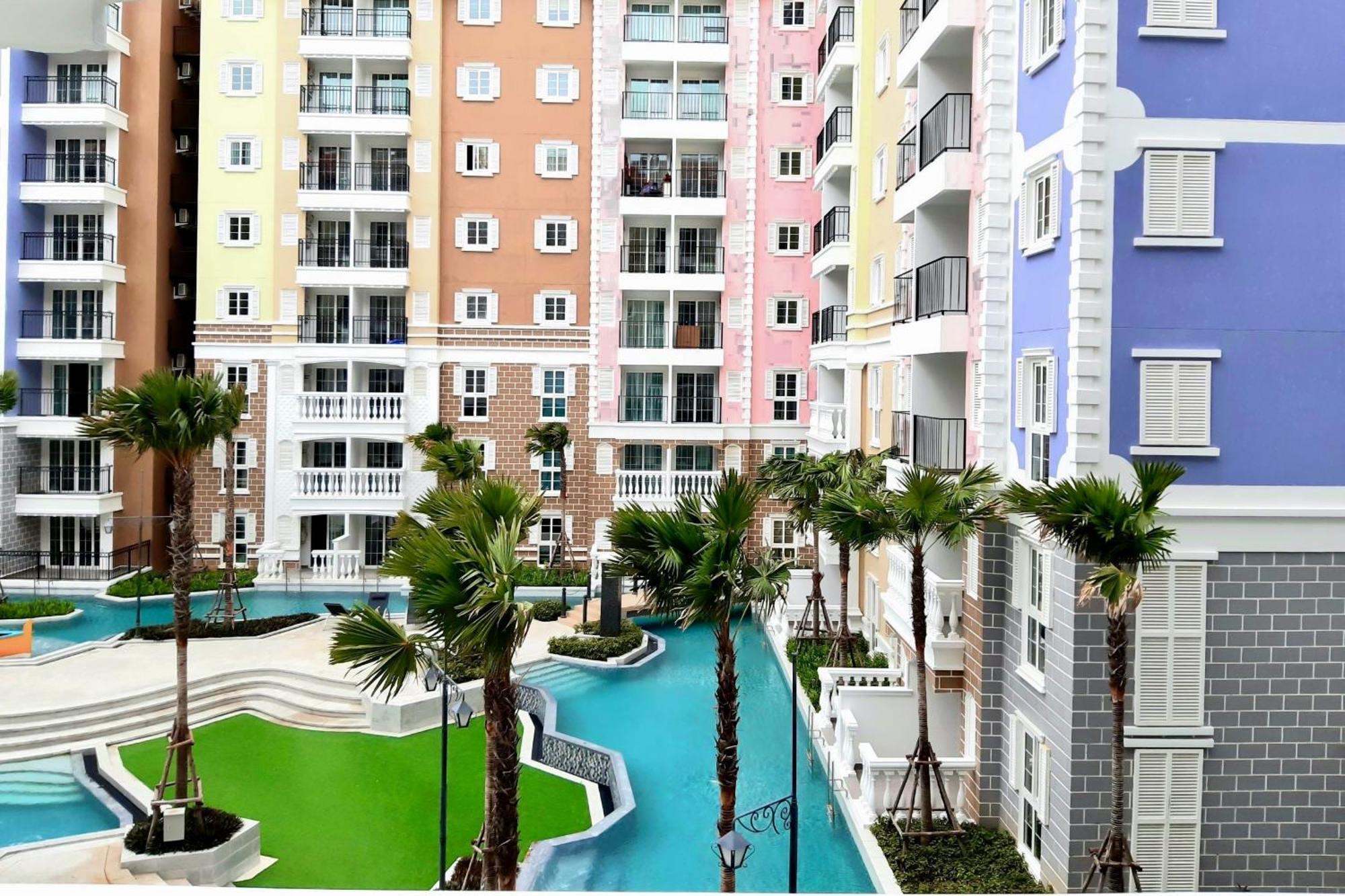 ナ・ジョムティエンSeven Seas Cote D'Azur Jomtien Pattaya Amazing Poolアパートメント エクステリア 写真